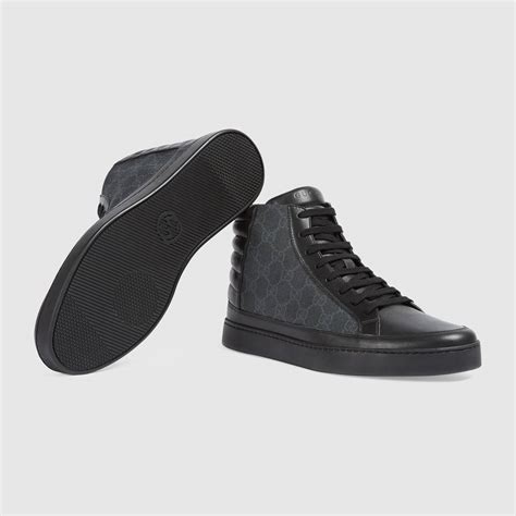 scarpe gucci uomo alte nere|scarpe gucci su farfetch.